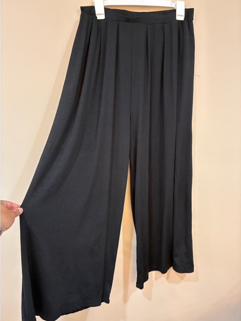 Wide Leg Black Palazzo Pants